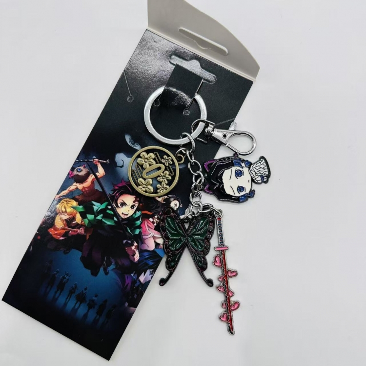 Demon Slayer Kimets Animation cartoon 4 pendant key chain pendant