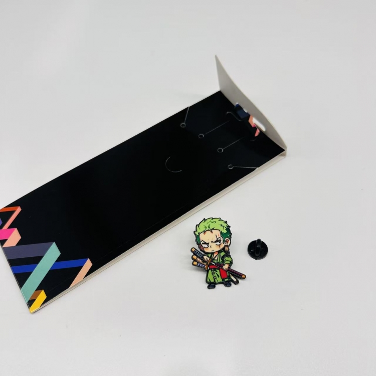 One Piece Anime cartoon metal brooch  price for 5 pcs