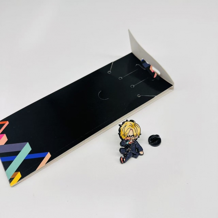 One Piece Anime cartoon metal brooch  price for 5 pcs