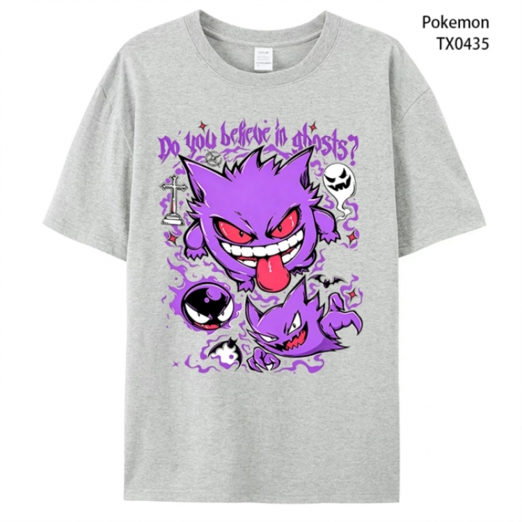 Pokemon Anime peripheral printed pure cotton T-shirt from S to 4XL