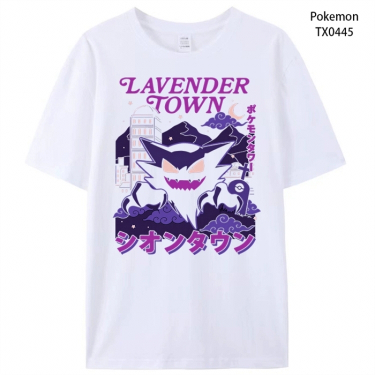 Pokemon Anime peripheral printed pure cotton T-shirt from S to 4XL