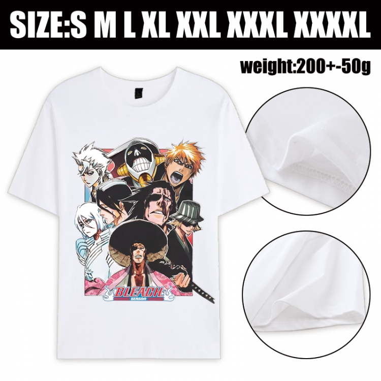 Bleach Anime printed pure cotton short sleeved T-shirt from S to 4XL