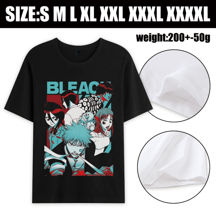 Bleach Anime printed pure cotton short sleeved T-shirt from S to 4XL