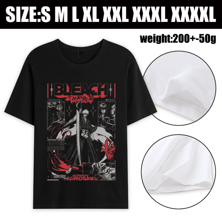 Bleach Anime printed pure cotton short sleeved T-shirt from S to 4XL