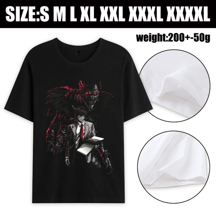 Death note Anime printed pure cotton short sleeved T-shirt from S to 4XL