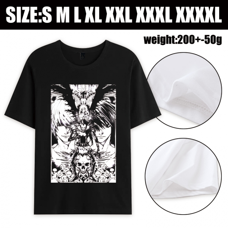 Death note Anime printed pure cotton short sleeved T-shirt from S to 4XL