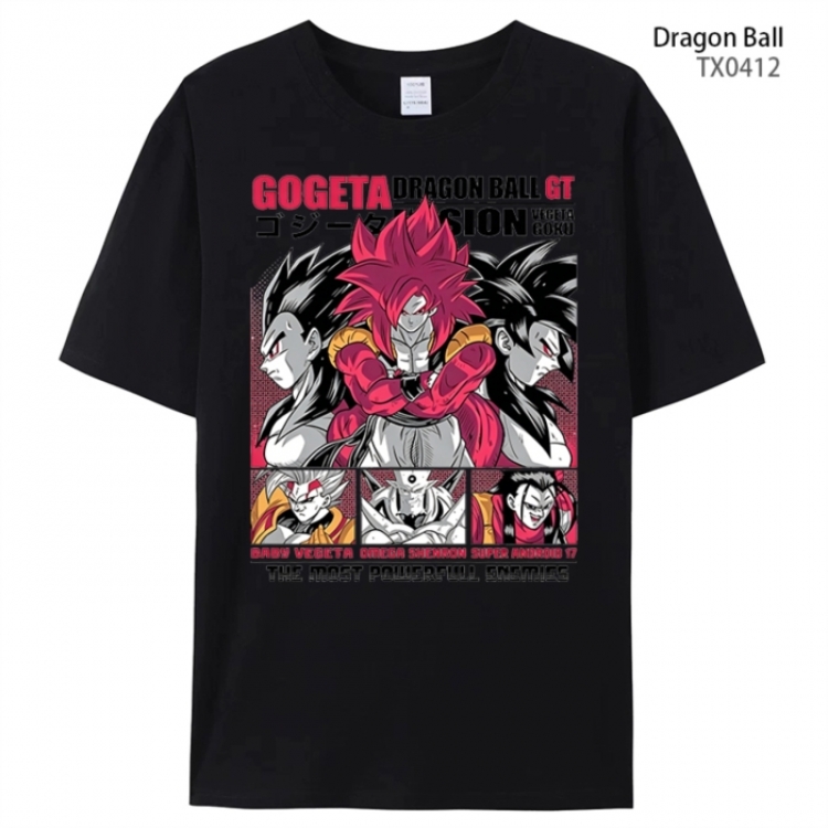 DRAGON BALL Anime peripheral printed pure cotton T-shirt from S to 4XL