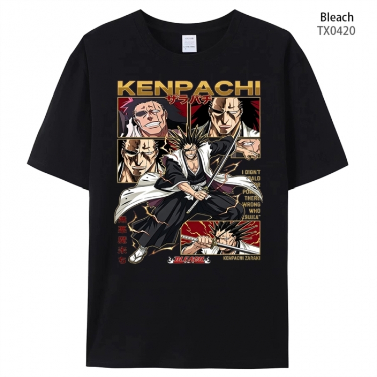 Bleach Anime peripheral printed pure cotton T-shirt from S to 4XL