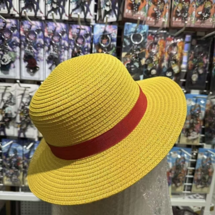 One Piece Anime Cartoon Cosplay Sunscreen Straw Hat 31cm