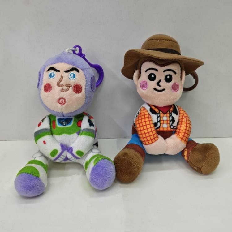 Toy Story Anime peripheral plush toy pendant 10CM Anime peripheral plush toy pendant 10CM a set of 2