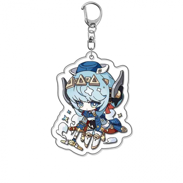 Genshin Impact Anime Acrylic Keychain Charm price for 5 pcs