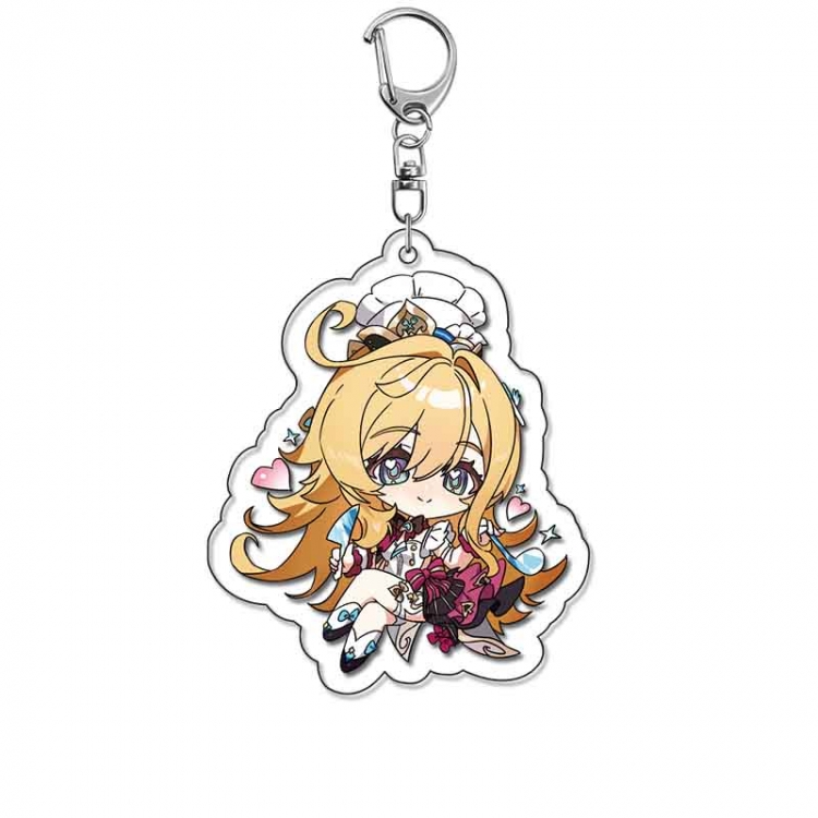 Genshin Impact Anime Acrylic Keychain Charm price for 5 pcs