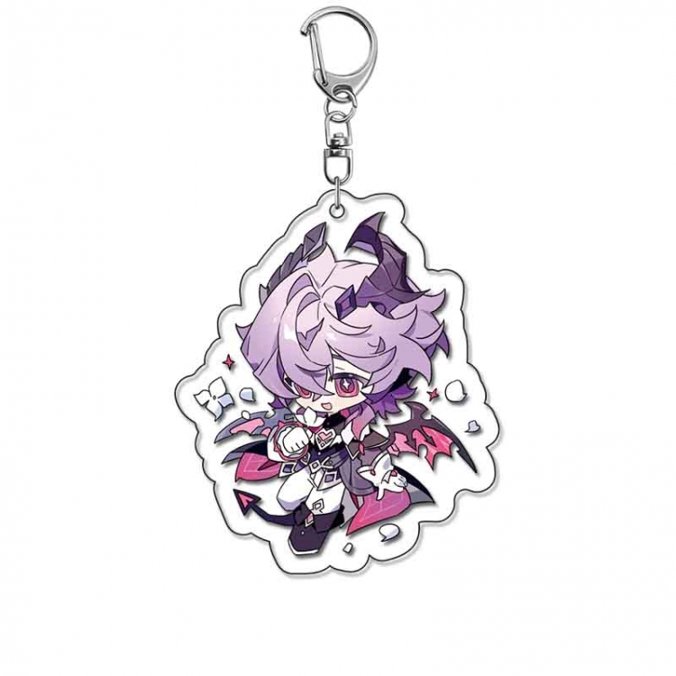 Genshin Impact Anime Acrylic Keychain Charm price for 5 pcs
