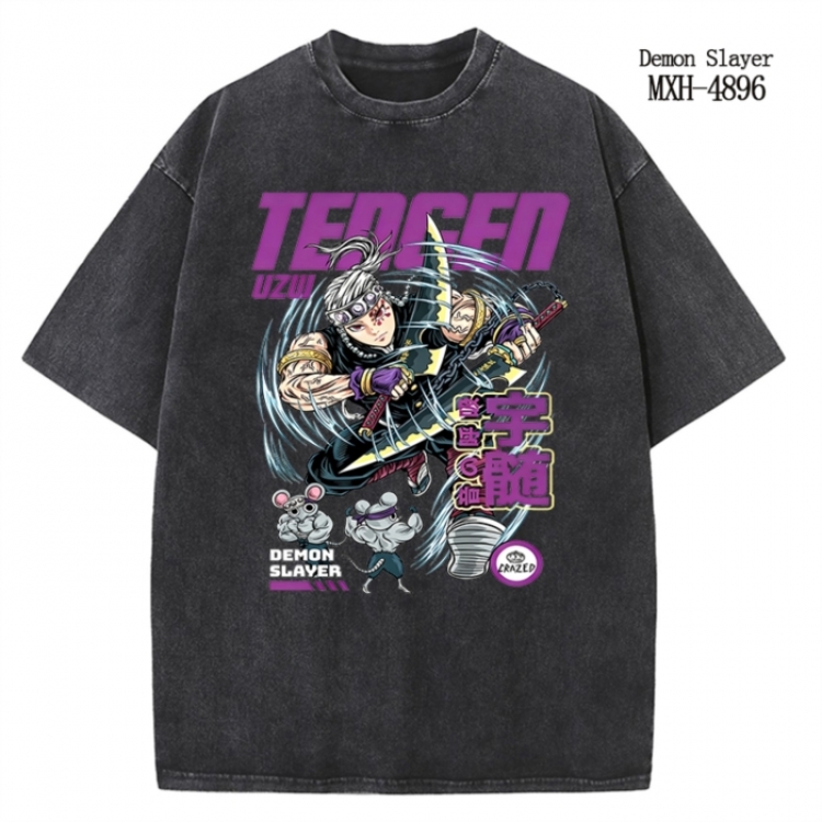 One Piece Anime peripheral pure cotton washed and worn T-shirt from S to 2XL