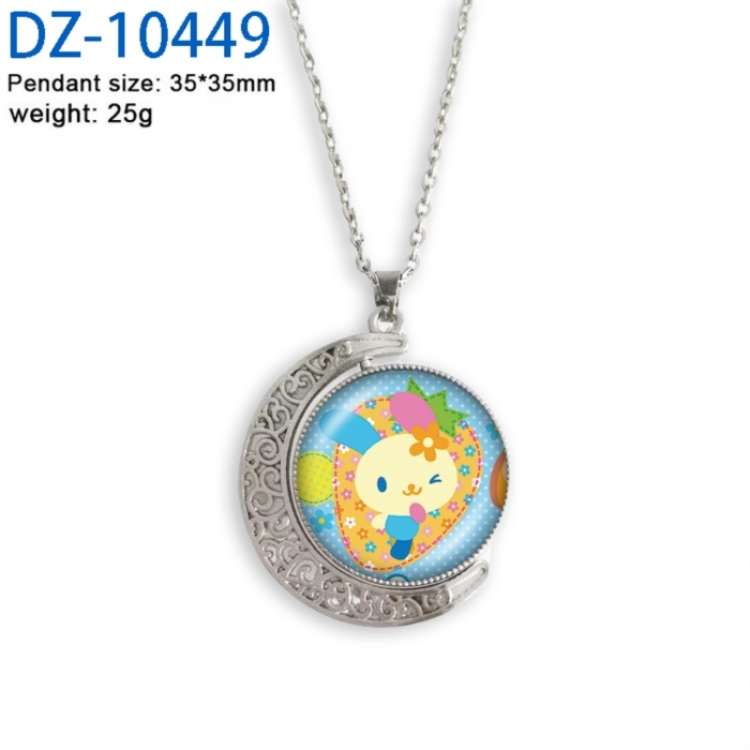 Chainsaw Man Anime Double sided Crystal Rotating Gem Necklace price for 5 pcs
