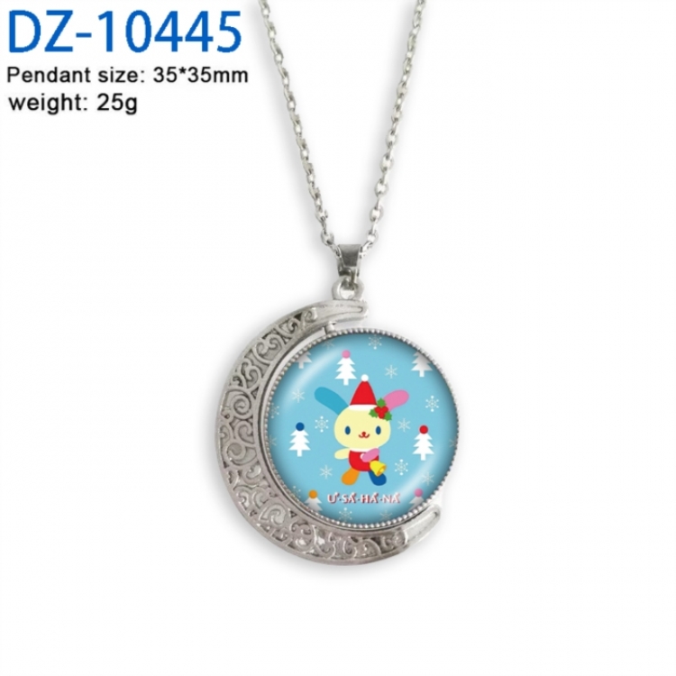 Chainsaw Man Anime Double sided Crystal Rotating Gem Necklace price for 5 pcs