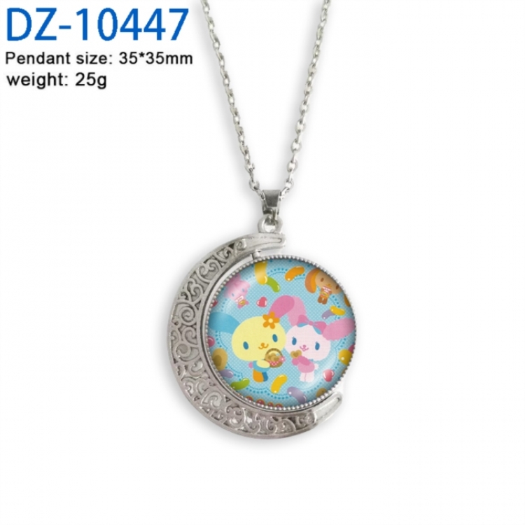 Chainsaw Man Anime Double sided Crystal Rotating Gem Necklace price for 5 pcs