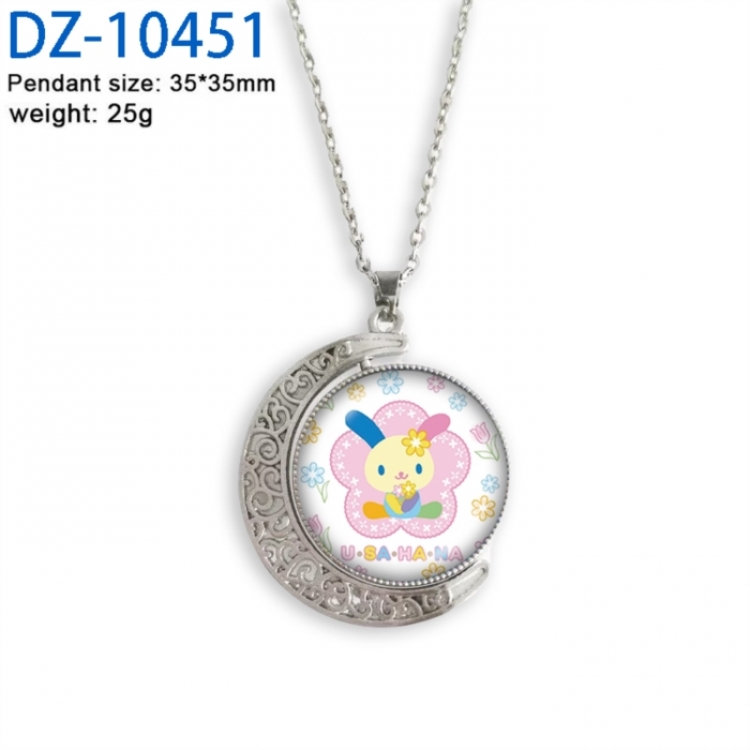 Chainsaw Man Anime Double sided Crystal Rotating Gem Necklace price for 5 pcs