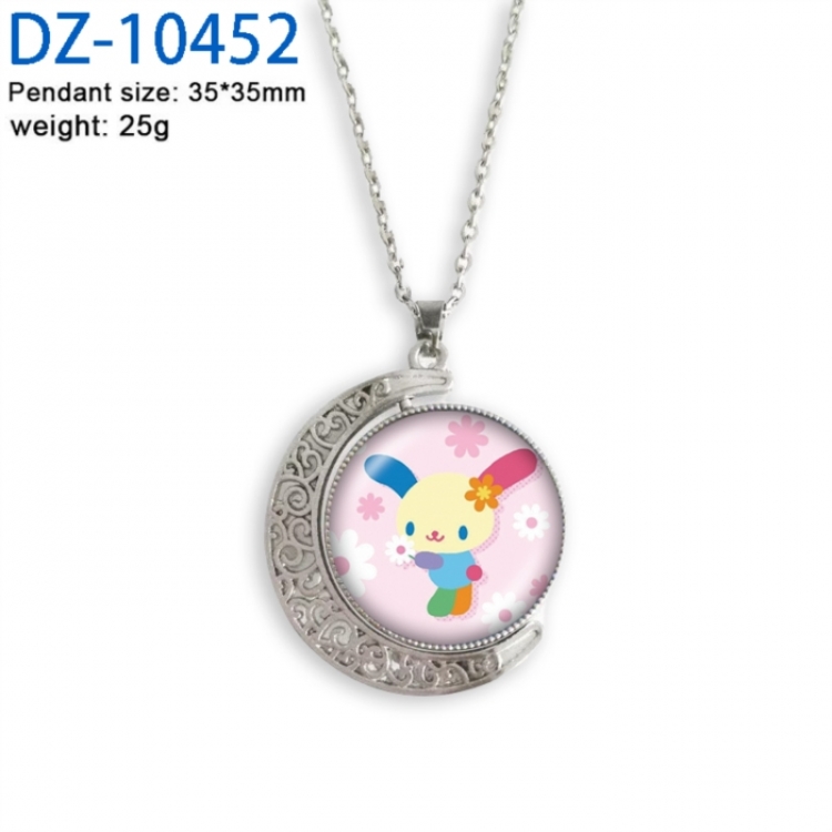 Chainsaw Man Anime Double sided Crystal Rotating Gem Necklace price for 5 pcs