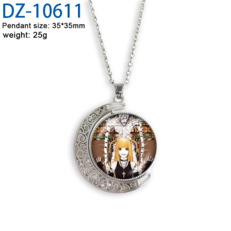 Death note Anime Double sided Crystal Rotating Gem Necklace price for 5 pcs