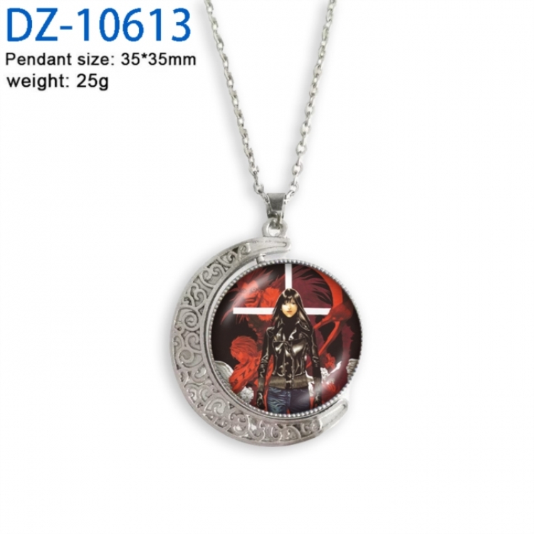 Death note Anime Double sided Crystal Rotating Gem Necklace price for 5 pcs