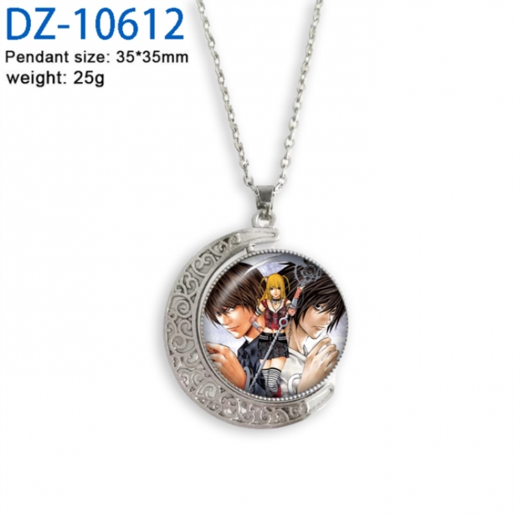 Death note Anime Double sided Crystal Rotating Gem Necklace price for 5 pcs