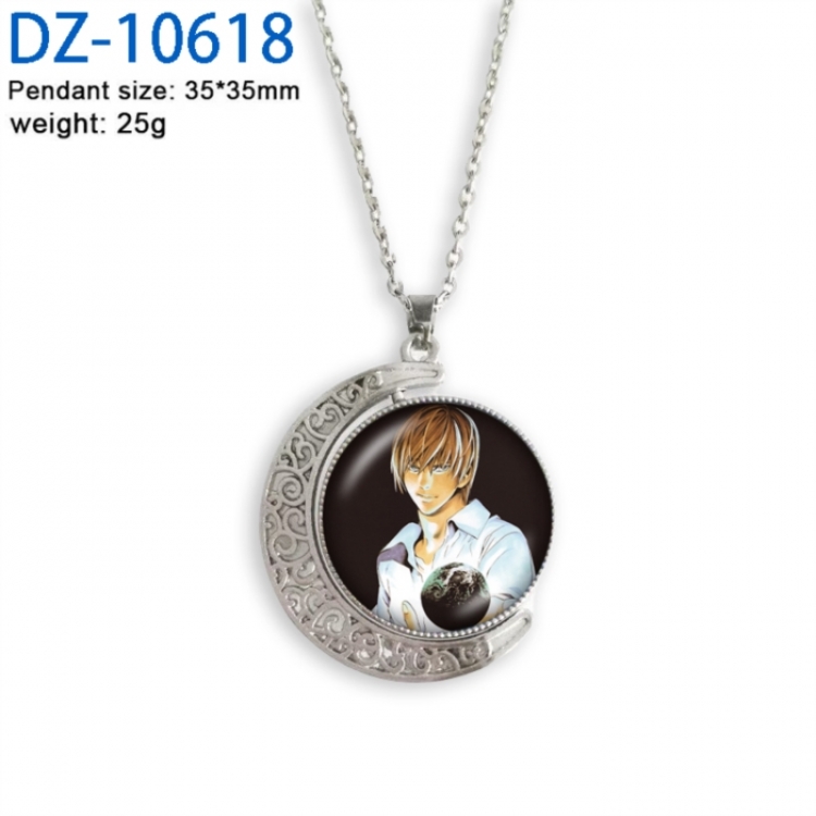 Death note Anime Double sided Crystal Rotating Gem Necklace price for 5 pcs