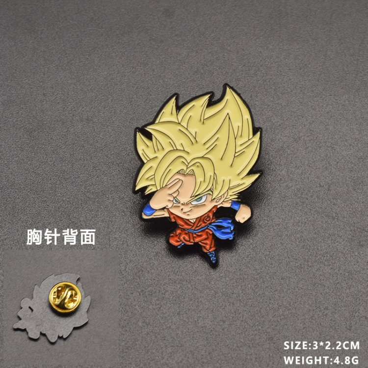 DRAGON BALL Anime cartoon metal brooch  price for 5 pcs 