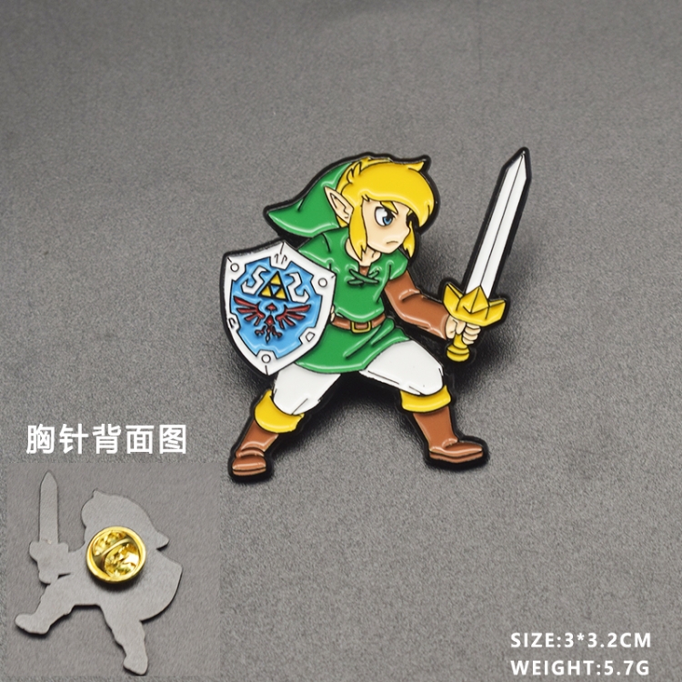 The Legend of Zelda Anime cartoon metal brooch  price for 5 pcs 