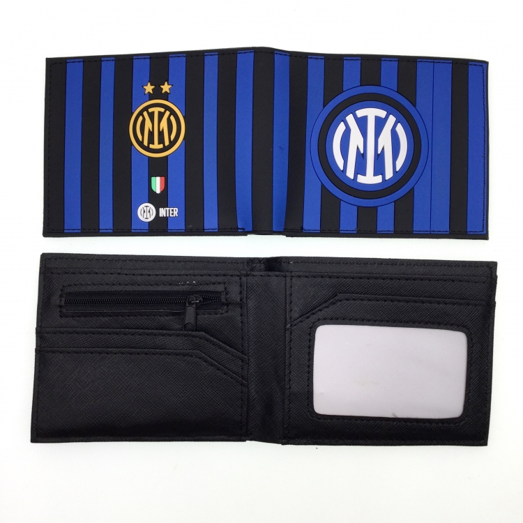 Football Anime peripheral PVC adhesive surface short style folding wallet
