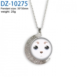 Gintama Anime Double sided Crystal Rotating Gem Necklace price for 5 pcs