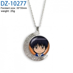 Gintama Anime Double sided Crystal Rotating Gem Necklace price for 5 pcs