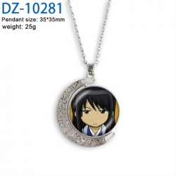 Gintama Anime Double sided Crystal Rotating Gem Necklace price for 5 pcs