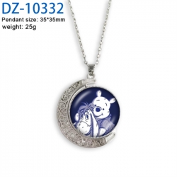 Winnie Anime Double sided Crystal Rotating Gem Necklace price for 5 pcs