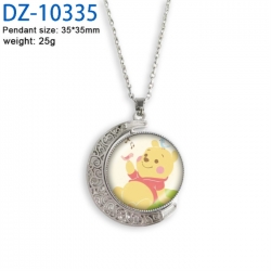 Winnie Anime Double sided Crystal Rotating Gem Necklace price for 5 pcs