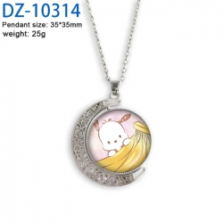 Sanrio Anime Double sided Crystal Rotating Gem Necklace price for 5 pcs