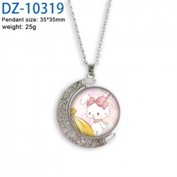 Sanrio Anime Double sided Crystal Rotating Gem Necklace price for 5 pcs