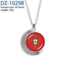 Football Anime Double sided Crystal Rotating Gem Necklace price for 5 pcs