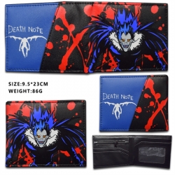 Death note  Hardware PU wallet short two-fold wallet 9.5X23.5CM 76G 