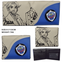 The Legend of Zelda Rotating Hardware PU Short Foldover Wallet 9.5X21CM 78G