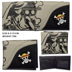One Piece Rotating Hardware PU Short Foldover Wallet 9.5X21CM 78G