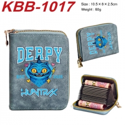 K-Pop:Demon Hunters Anime-themed bank card zipper cardholder with dimensions 10.5x8x2.5cm