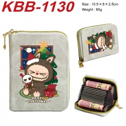 Labubu Anime-themed bank card zipper cardholder with dimensions 10.5x8x2.5cm
