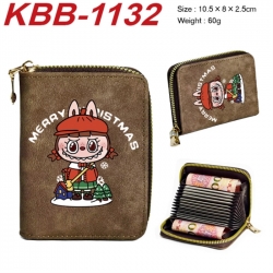 Labubu Anime-themed bank card zipper cardholder with dimensions 10.5x8x2.5cm