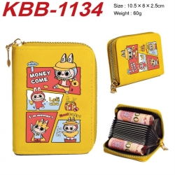 Labubu Anime-themed bank card zipper cardholder with dimensions 10.5x8x2.5cm