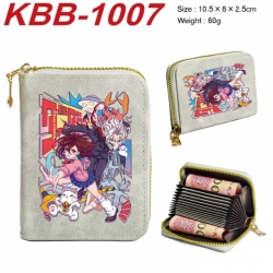 DANDADAN Anime-themed bank card zipper cardholder with dimensions 10.5x8x2.5cm