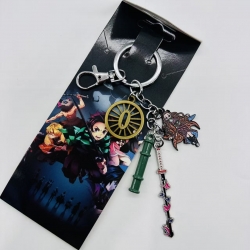 Demon Slayer Kimets Animation cartoon 4 pendant key chain pendant