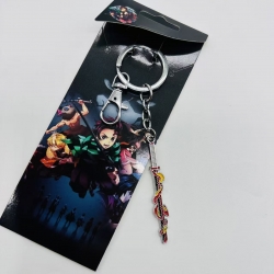 Demon Slayer Kimets Anime peripheral metal keychain price for 5 pcs