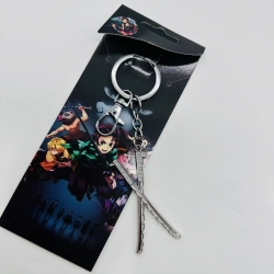 Demon Slayer Kimets Anime peripheral metal keychain price for 5 pcs