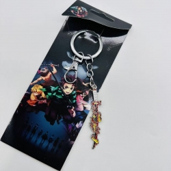 Demon Slayer Kimets Anime peripheral metal keychain price for 5 pcs
